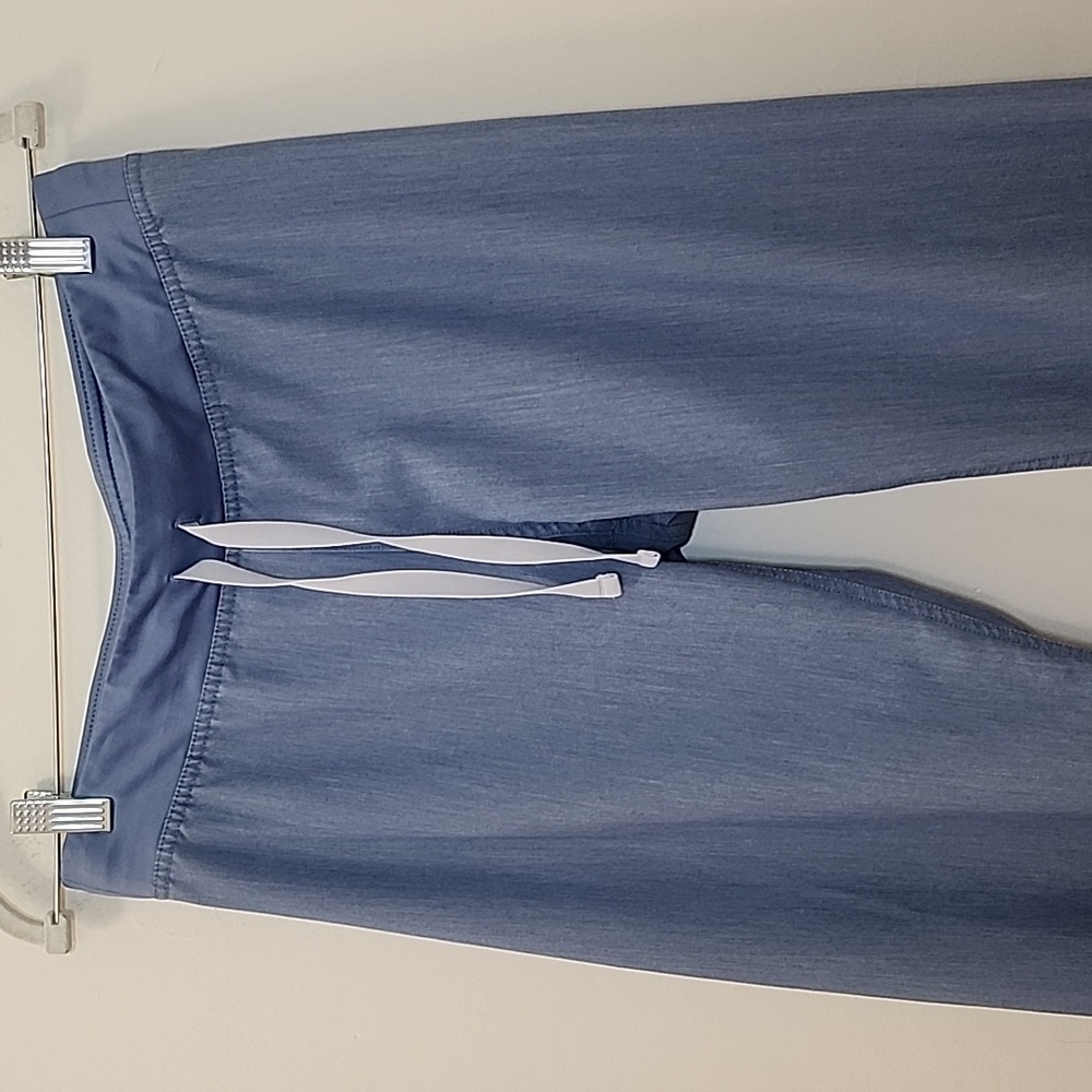 Figs Womens Tall Technical Collection Chambry Blue Straight Legged Pants Size S - Picture 9 of 16